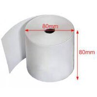 100 Cuộn giấy in nhiệt k80, giấy in Bill, Giấy in hóa đơn K80 x80mm( Khổ K80 phi 80)