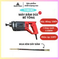 [100% DÂY ĐỒNG] Máy Đầm Dùi Bê Tông Cầm Tay TOBOKI 1100W-950W