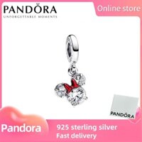 100% đích thực S925 Sterling bạc Pandora [793533c01] Disney Minnie chuột bóng dangle quyến rũ