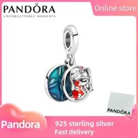 100% đích thực S925 Sterling bạc Pandora [799383c01] Disney Lilo & khâu gia đình dangle quyến rũ