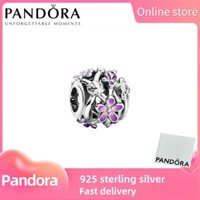 100% đích thực S925 Sterling bạc Pandora [798772c02] openwork tím hoa cúc quyến rũ