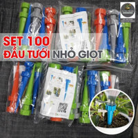 100 dụng cụ đầu tưới nhỏ giọt tự động gắn miệng chai, điều chỉnh linh hoạt
