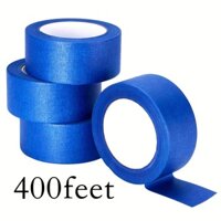 100 feet * 1in / 30 mét * 2,5cm Băng keo sơn màu xanh rộng 2 inch, số lượng lớn Băng keo che mặt màu xanh nguyên bản