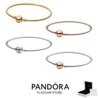 100% genuine S925 sterling silver necklace jewelry PANDORA Pandora Moments Bangle