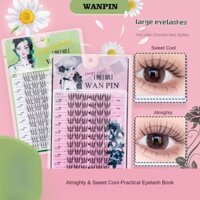 🌸100% genuine🌸WANPIN  Cô gái hàn quốc giả lông mi mới ngọt ngào tự nhiên mô phỏng cuộn lên theo phân đoạn lông mi