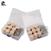 100 / gói Khoảng trống bằng gỗ Điểm chính, Móc chìa khóa Vòng chính, Thẻ móc chìa khóa Điểm chính bằng gỗ, Vòng chìa khóa cho Mặt dây chuyền vòng tròn DIY với 100 móc khóa,