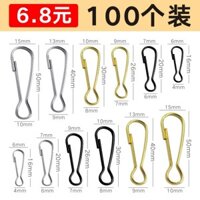 100 gói móc khóa Zhudan móc nhanh dây xích rèm móc khóa phụ kiện trang sức DIY kim loại dày