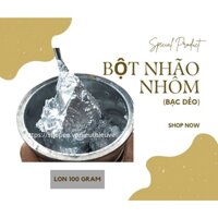100 gram Bột nhão nhôm bạc dẻo để in lụa trên giấy,túi nilong,PP PE,sơn công trình,sơn ô tô,chống gỉ sét