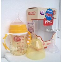 100% Hàn Quốc Bình sữa 180 ml nhựa PPSU không BPA tặng 1 núm ti