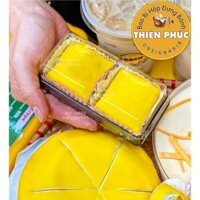 100 Hộp 2 bánh crepe sầu riêng - Hộp đựng 2 bánh mochi - Hộp đựng 2 bánh trung thu 75g