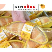 100 Hộp bánh hình chuối kèm tag giấy , hộp đựng bánh bông lan hình chuối,...