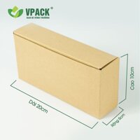 100 hộp carton 20x5x10