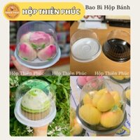 100 Hộp đựng bánh bao đào tiên H25- hộp h25 Bầu đựng bánh kem - Hộp 5 bánh bao đào tiên - Đựng Bánh Bông Lan Trứng Muối