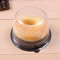 100 Hộp F057 đựng bánh donut, bông lan trứng muối mini. rau câu hoa nổi, mochi