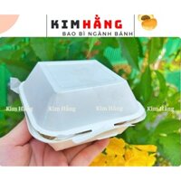 100 Hộp giấy vuông đựng bánh bao - Hộp giấy vuông đựng bánh mì bơ tỏi - Hộp giấy đựng xôi - Hộp giấy đựng bánh mochi