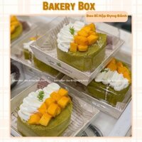 100 Hộp Giấy Vuông Trắng Chữ Happiness Đựng Bánh Ngọt, Sandwich (E1413)