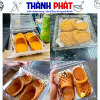 100 Hộp H132 đựng bánh dép phô mai, hộp vuông dùng đựng bánh ngọt nhiều loại, bánh da lợn