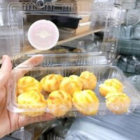 100 Hộp H148 đựng bánh su - Hộp đựng bánh bông lan chữ nhật