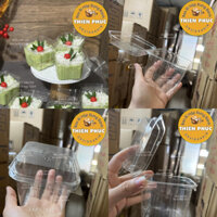 100 Hộp H167 đựng mousse - Hộp đựng bánh su kem - Hộp đựng bánh bông lan trứng muối