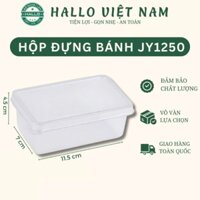 100 Hộp JY1250 hình chữ nhật đựng bánh lạnh, tiramisu, bánh ngọt, kem cheese
