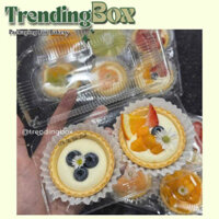 100 Hộp Nhựa 2 Cái Đựng Bánh Tart Trái Cây, Su Sing, Bánh Tart Mini (FJ310)