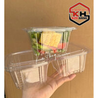 100 hộp nhựa pet H146 , hộp đựng salat trộn , hộp đựng rong nho , hộp đựng bánh su kem , bánh bông lan ,….