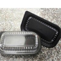 100 hộp nhựa sushi HT17 dùng 1 lần đế đen