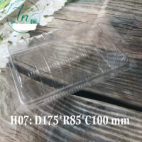 100 hộp nhựa trong H07 đựng thực phẩm dùng 1 lần