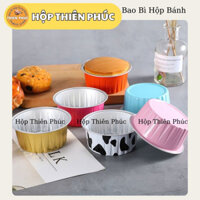100 Hủ thiếc tròn nhiều màu đựng bánh tiramisu - flan gato - nướng bánh muffin - mochi - trang trí tiệc teabreak