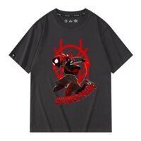 [100% Jingmian] Áo sơ mi ngắn tay cho trẻ em Người nhện Quần áo trẻ em Người nhện Quần áo người nhện Quần Áo Marvel Avengers