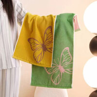 100% Khăn Cotton Nguyên Chất Khăn Mặt Thấm Hút Dày KhôBong Tróc DùTại Nhà Khăn Mặt Mềm Toàn Cotton Loại A 007 NHNU