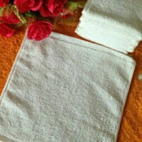 100 khăn mặt trắng vuông 28x28cm -hàng dầy đẹp