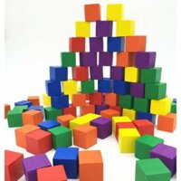 100 Khối gỗ vuông - Khối gỗ lập phương (cube) - loại 2cm