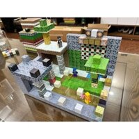 100 khối Minecraft, lego nam châm Minecraft, nam châm láp ráp từ tính mô hình xây dựng cho bé