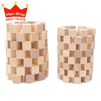 100  khối vuông gỗ vuông 2,5cm và những ý tưởng sáng tạo từ sp này