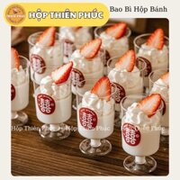100 Ly mousse chan đế 2030 đựng bánh mini trang trí tiệc teabreak - Ly tiramisu 100ml đựng bánh lạnh - ly kem 100ml