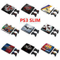 100 Màu Sony Playstation 3 Slim Console Skin Set Vinyl Decal Sticker Với 2 Chiếc Bộ Điều Khiển Không Dây Dán Cho PS3 Slim Consoles