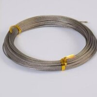 100 mét Cáp inox 304 1.5mm(li)làm dàn phơi thông minh, dây phơi quần áo,chằng buộc các vật dụng trong nhà và ngoài trời.