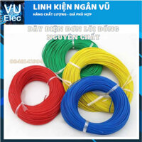 100 mét dây điện 20AWG - 0.3MM lõi đồng 100% - Dây vỏ silicon mềm