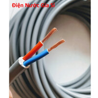 100 Met Dây Điện Đôi 2x6.0 Fadaco 2 Lõi Tròn Xám