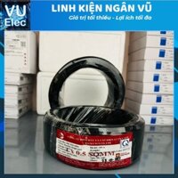 100 Mét dây điện đơn Luckysun  1x0.5mm màu đen, dây diện nhiều lõi [100% Đồng]