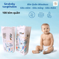 (100 miếng = 2 Bịch) Bỉm Trẻ Em Đủ Size Bo Mông "bỉm quần" Trẻ Sơ Sinh Tập Đi, Đi Học