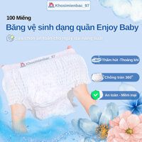 100 Miếng Băng Vệ Sinh Quần Enjoy Baby, Bỉm Quần Cho Mẹ Sau Sinh Phụ Nữ Đến Tháng, Siêu Thấm Hút Co Dãn Thoải Mái 35-80k