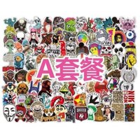 100 Miếng dán Sticker Old School/Supreme/Obey/FreeStyle dán mũ BH/điện thoại/vali/xe/máy tính...ko thấm nước