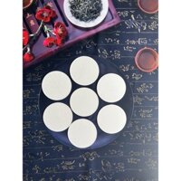 100 Miếng Đế Lót Ly Giấy Trơn 9cm Dày 2mm Dùng Trong Quán Cafe Quán Ăn Uống