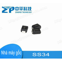 {100 miếng} Gói SS34 hiện tại 3A, diode Schottky SMA SMD, bộ chỉnh lưu SMA