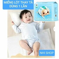 100 MIẾNG LÓT THAY TÃ, PHÂN SU CHỐNG THẤM DÙNG 1 LẦN (ĐỦ SIZE)