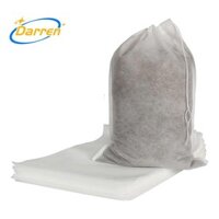 100 Miếng Túi Lớn Lạnh Không Bong Bóng Túi Lọc Cà Phê Dùng Một Lần Lưới Mịn Pha Cà Phê Đá Túi Dây Rút