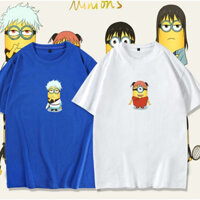 100% Mới Anime Minions Áo Thun Tay Ngắn Cotton Nguyên Chất Cặp Đôi Mặc Áo Thun Mùa Hè