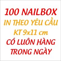 100 Nailbox 280k In theo yêu cầu KT 9x11 giấy C300 cán màng bóng/cán màng mờ in 2 mặt có hàng luôn trong ngày